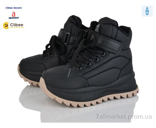 Ботинки детские удобные зима TC20 black (6 пар р.32-37) "Clibee-Doremi" недорого оптом от прямого поставщика Фотография Ботинки детские удобные зима TC20 black (6 пар р.32-37) "Clibee-Doremi" недорого оптом от прямого поставщика