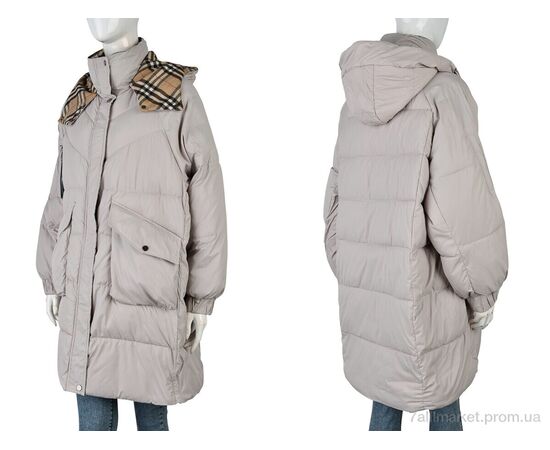 Куртка жіноча Зима 612A (12060) beige (4 шт. р.сіткаL-3XL) "Obuvok" недорого оптом від прямого постачальника, зображення 3 Куртка жіноча Зима 612A (12060) beige (4 шт. р.сіткаL-3XL) "Obuvok" недорого оптом від прямого постачальника, зображення 3