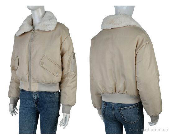 Куртка жіноча Зима 17115 (12047) beige (4 шт. р.сітка42-48) "Obuvok" недорого оптом від прямого постачальника, зображення 3 Куртка жіноча Зима 17115 (12047) beige (4 шт. р.сітка42-48) "Obuvok" недорого оптом від прямого постачальника, зображення 3