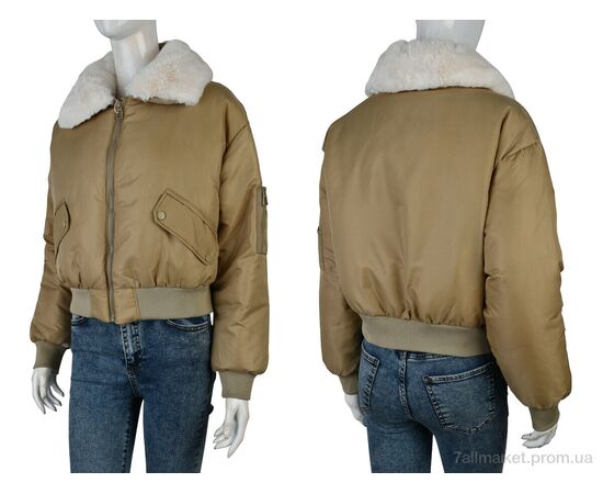 Куртка жіноча Зима 17115 (12047) d.beige (4 шт. р.сітка42-48) "Obuvok" недорого оптом від прямого постачальника, зображення 3 Куртка жіноча Зима 17115 (12047) d.beige (4 шт. р.сітка42-48) "Obuvok" недорого оптом від прямого постачальника, зображення 3