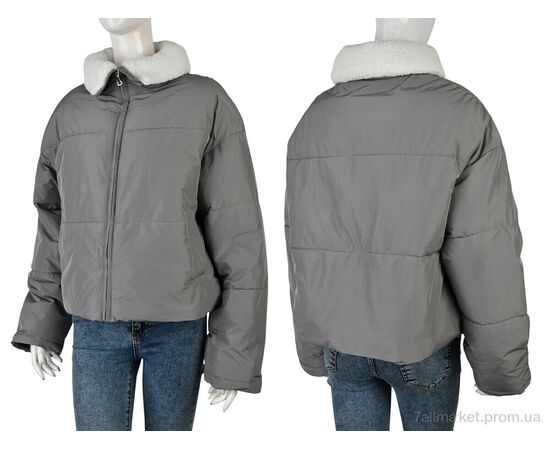 Куртка жіноча Зима 1105 (12058) grey (3 шт. р.сіткаM-XL) "Obuvok" недорого оптом від прямого постачальника, зображення 3 Куртка жіноча Зима 1105 (12058) grey (3 шт. р.сіткаM-XL) "Obuvok" недорого оптом від прямого постачальника, зображення 3