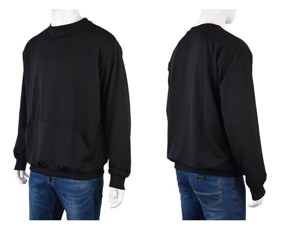 Кофта мужская K4 black р.3XL-5XL "Textile" недорого оптом от прямого поставщика, изображение 3 Фотография Кофта мужская K4 black р.3XL-5XL "Textile" недорого оптом от прямого поставщика, изображение 3