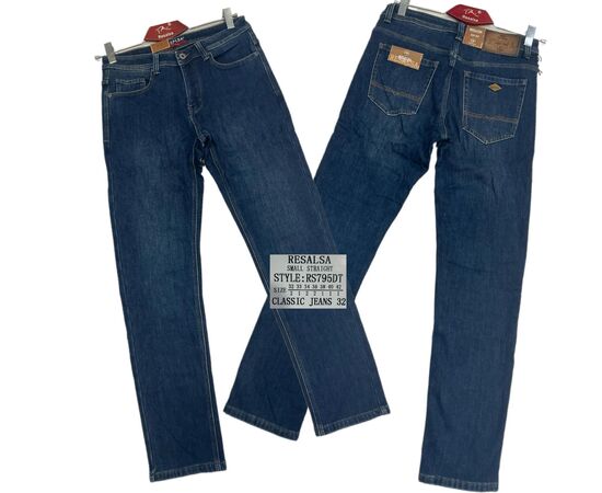 Джинсы мужские RS795DT blue р.32-42 "God Baron" недорого оптом от прямого поставщика Фотография Джинсы мужские RS795DT blue р.32-42 "God Baron" недорого оптом от прямого поставщика