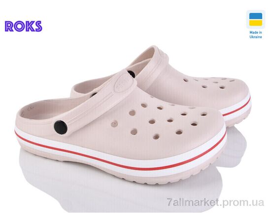 Кроксы женские летние Лето 324 бежевий (8 пар р.36-41) "Roks" недорого оптом от прямого поставщика Фотография Кроксы женские летние Лето 324 бежевий (8 пар р.36-41) "Roks" недорого оптом от прямого поставщика