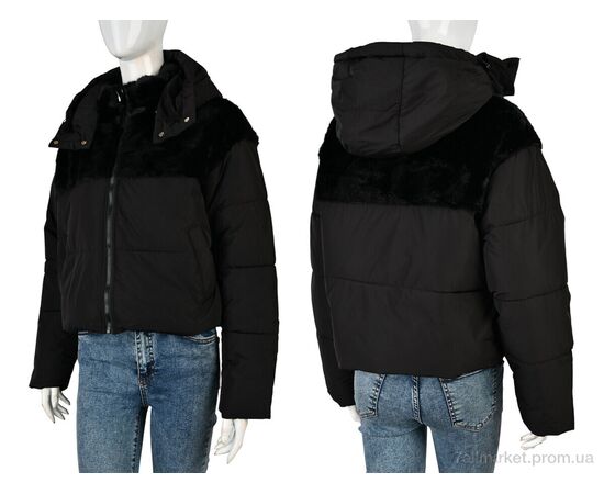 Куртка женская Зима 19339 (12051) black (4 шт. р.сетка 42-48) "Obuvok" недорого оптом от прямого поставщика, изображение 3 Фотография Куртка женская Зима 19339 (12051) black (4 шт. р.сетка 42-48) "Obuvok" недорого оптом от прямого поставщика, изображение 3