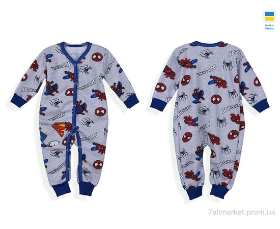 Комбінезон дитячий Весна/осінь 4518 сірий (4 шт. р.сітка74-98) "Kir15" недорого оптом від прямого постачальника, зображення 3 Комбінезон дитячий Весна/осінь 4518 сірий (4 шт. р.сітка74-98) "Kir15" недорого оптом від прямого постачальника, зображення 3