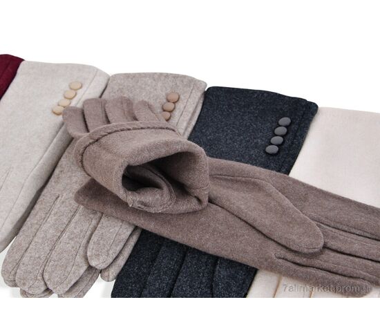 Перчатки женские Зима 704-4 mix (12 шт. р.сетка 6,5-8,5) "KUINH" недорого оптом от прямого поставщика, изображение 2 Фотография Перчатки женские Зима 704-4 mix (12 шт. р.сетка 6,5-8,5) "KUINH" недорого оптом от прямого поставщика, изображение 2