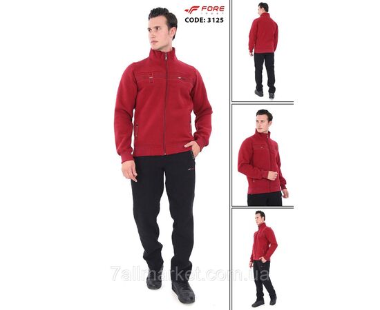 Спортивный мужской костюм на флисе FORE размеры  M-3XL (2цв)  "REMAIN" купить недорого от прямого поставщика, изображение 2 Фотография Спортивный мужской костюм на флисе FORE размеры  M-3XL (2цв)  "REMAIN" купить недорого от прямого поставщика, изображение 2
