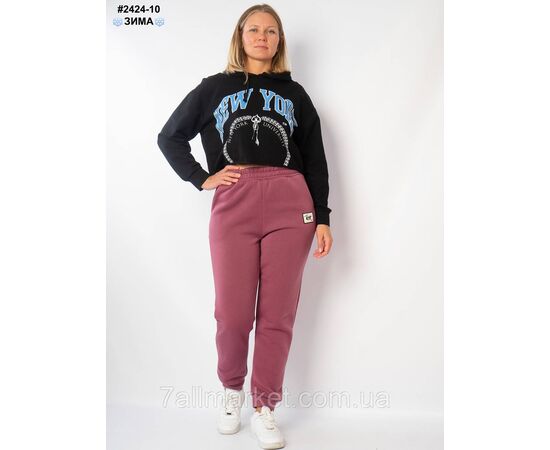 Штани жіночі тринитка на флісі батал 50,52,54,56,58 (2цв) "NOWEMBER" недорого от прямого поставщика, изображение 2 Фотография Штани жіночі тринитка на флісі батал 50,52,54,56,58 (2цв) "NOWEMBER" недорого от прямого поставщика, изображение 2