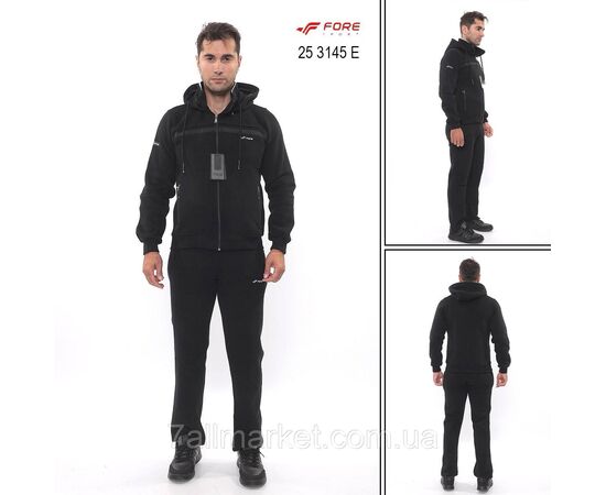 Спортивный мужской костюм на флисе FORE размеры  M-3XL (3цв)  "REMAIN" купить недорого от прямого поставщика, изображение 2 Фотография Спортивный мужской костюм на флисе FORE размеры  M-3XL (3цв)  "REMAIN" купить недорого от прямого поставщика, изображение 2