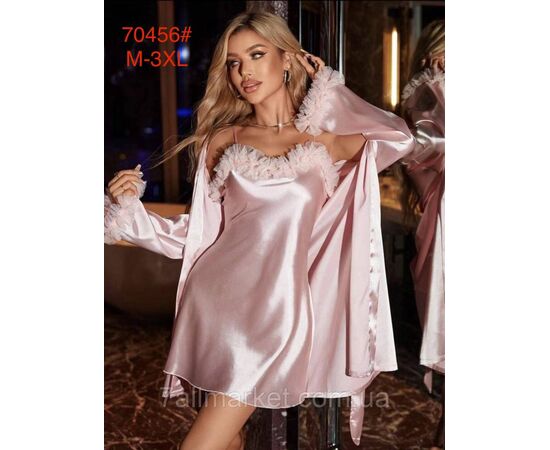 Комплект жіночий 2-ка халат + ніжна сорочка р-ри M-3XL "FLOWER" купити недорого від прямого постачальника Комплект жіночий 2-ка халат + ніжна сорочка р-ри M-3XL "FLOWER" купити недорого від прямого постачальника