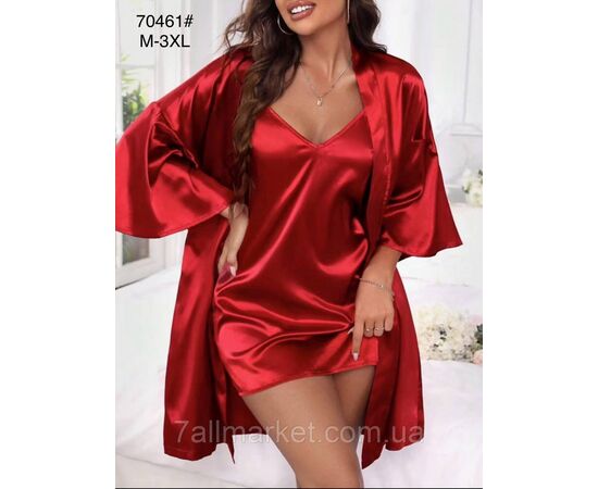 Комплект жіночий 2-ка халат + ніжна сорочка р-ри M-3XL(3цв) "FLOWER" купити недорого від прямого постачальника Комплект жіночий 2-ка халат + ніжна сорочка р-ри M-3XL(3цв) "FLOWER" купити недорого від прямого постачальника