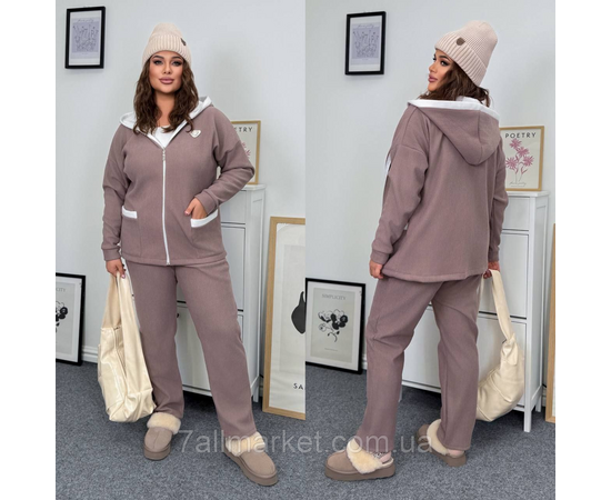 Костюм жіночий прогулянковий вельветовий на хутрі (46-60) "LADA" недорого від прямого постачальника, зображення 3 Костюм жіночий прогулянковий вельветовий на хутрі (46-60) "LADA" недорого від прямого постачальника, зображення 3