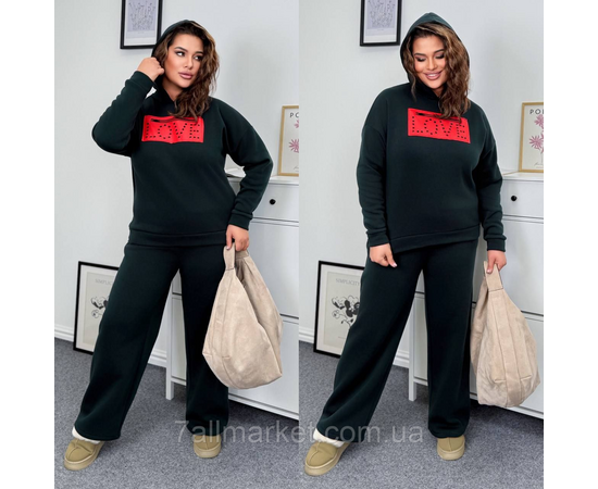 Костюм жіночий спортивний тринитка на флісі (46-60) "LADA" недорого від прямого постачальника, зображення 2 Костюм жіночий спортивний тринитка на флісі (46-60) "LADA" недорого від прямого постачальника, зображення 2