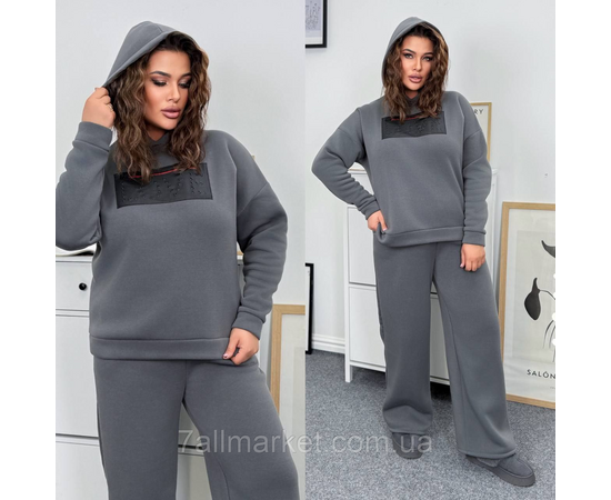 Костюм жіночий спортивний тринитка на флісі (46-60) "LADA" недорого від прямого постачальника, зображення 2 Костюм жіночий спортивний тринитка на флісі (46-60) "LADA" недорого від прямого постачальника, зображення 2