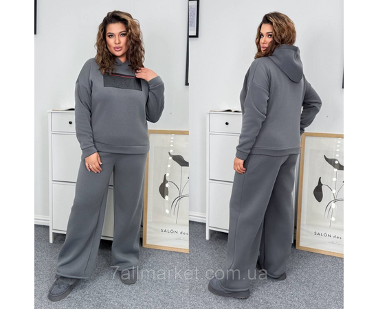 Костюм жіночий спортивний тринитка на флісі (46-60) "LADA" недорого від прямого постачальника, зображення 3 Костюм жіночий спортивний тринитка на флісі (46-60) "LADA" недорого від прямого постачальника, зображення 3