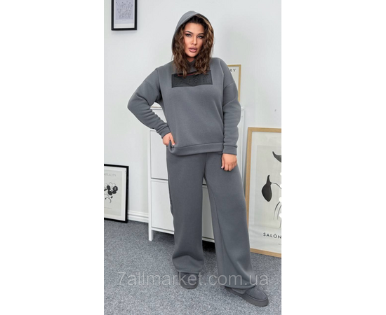 Костюм жіночий спортивний тринитка на флісі (46-60) "LADA" недорого від прямого постачальника, зображення 4 Костюм жіночий спортивний тринитка на флісі (46-60) "LADA" недорого від прямого постачальника, зображення 4