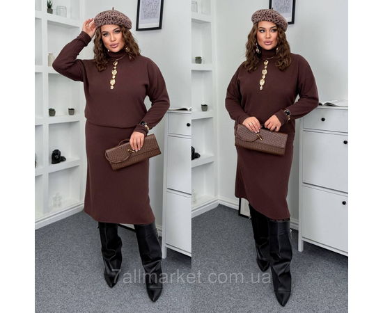 Костюм 2-ка женский ангора рубчик размеры: 46-60 "LADA" недорого от прямого поставщика, изображение 2 Фотография Костюм 2-ка женский ангора рубчик размеры: 46-60 "LADA" недорого от прямого поставщика, изображение 2