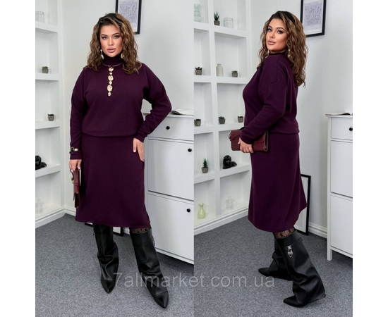 Костюм 2-ка женский ангора рубчик размеры: 46-60 "LADA" недорого от прямого поставщика, изображение 2 Фотография Костюм 2-ка женский ангора рубчик размеры: 46-60 "LADA" недорого от прямого поставщика, изображение 2