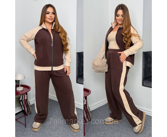 Фотография Костюм женский спортивный флисовый (46-60) "LADA" недорого от прямого поставщика, изображение 3