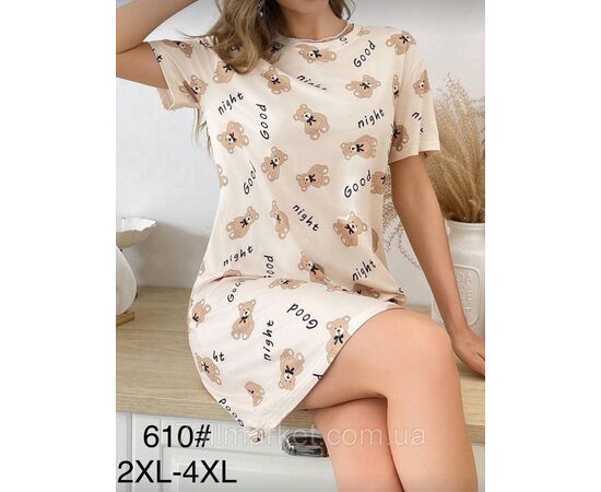 Туніка жіноча молодіжна р-ри 2XL-4XL(2кл)"FLOWER" купити недорого від прямого постачальника, зображення 2