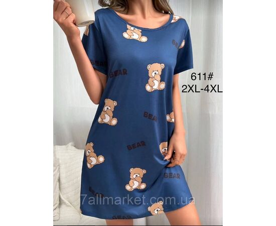 Туніка жіноча молодіжна р-ри 2XL-4XL (2кл)"FLOWER" купити недорого від прямого постачальника, зображення 2