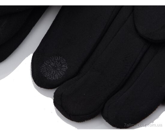 Чоловічі рукавиці Весна/осінь F03М замш black (10 шт. р.сітка11-13) "KUINH" недорого оптом від прямого постачальника, зображення 2