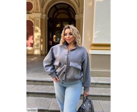 Бомбер жіночий великого розміру р.50-52;54-56;58-60 (4кол.) "VIKA" купити недорого від прямого постачальника, зображення 18 Бомбер жіночий великого розміру р.50-52;54-56;58-60 (4кол.) "VIKA" купити недорого від прямого постачальника, зображення 18