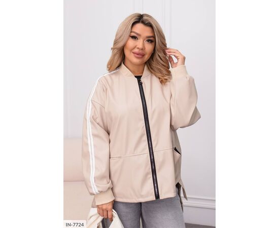 Куртка жіноча великого розміру р.50-52;54-56;58-60 (6кол.) "VIKA" купити недорого від прямого постачальника, зображення 3