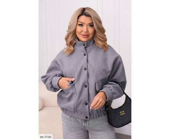 Бомбер жіночий великого розміру р.50-52;54-56;58-60 (4кол.) "VIKA" купити недорого від прямого постачальника, зображення 4 Бомбер жіночий великого розміру р.50-52;54-56;58-60 (4кол.) "VIKA" купити недорого від прямого постачальника, зображення 4