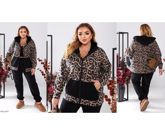 Женский костюм на флисе  батальные размеры р.48-50;52-54;56-58;60-62 "VIKA" купить недорого от прямого поставщика, изображение 3 Фотография Женский костюм на флисе  батальные размеры р.48-50;52-54;56-58;60-62 "VIKA" купить недорого от прямого поставщика, изображение 3