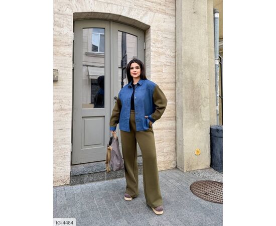 Костюм женский двойка брюки и рубашка большие размеры р.50-52;54-56;58-60 "VIKA" купить недорого от прямого поставщика, изображение 12 Фотография Костюм женский двойка брюки и рубашка большие размеры р.50-52;54-56;58-60 "VIKA" купить недорого от прямого поставщика, изображение 12