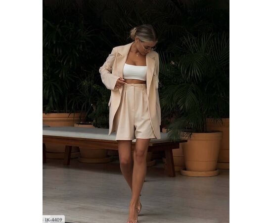Женский костюм шорты пиджак р.S-M;M-L (2цв) "ANNVER" купить недорого от прямого поставщика, изображение 3 Фотография Женский костюм шорты пиджак р.S-M;M-L (2цв) "ANNVER" купить недорого от прямого поставщика, изображение 3