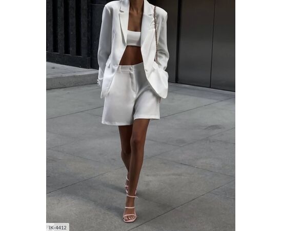 Женский костюм шорты пиджак р.S-M;M-L (2цв) "ANNVER" купить недорого от прямого поставщика, изображение 5 Фотография Женский костюм шорты пиджак р.S-M;M-L (2цв) "ANNVER" купить недорого от прямого поставщика, изображение 5