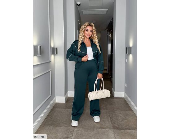 Женский прогулочный костюм со штанами большие размеры р.50-52;54-56;58-60 (4цв) "VIKA" купить недорого от прямого поставщика, изображение 23 Фотография Женский прогулочный костюм со штанами большие размеры р.50-52;54-56;58-60 (4цв) "VIKA" купить недорого от прямого поставщика, изображение 23