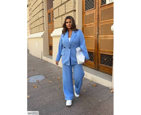 Костюм двойка женский пиджак и брюки большие размеры р.50-52;54-56;58-60 (4цв) "VIKA" купить недорого от прямого поставщика, изображение 10 Фотография Костюм двойка женский пиджак и брюки большие размеры р.50-52;54-56;58-60 (4цв) "VIKA" купить недорого от прямого поставщика, изображение 10