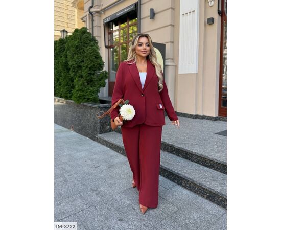 Костюм женский двойка штаны и пиджак большие размеры р.50-52;54-56;58-60 (3цв) "VIKA" купить недорого от прямого поставщика, изображение 5 Фотография Костюм женский двойка штаны и пиджак большие размеры р.50-52;54-56;58-60 (3цв) "VIKA" купить недорого от прямого поставщика, изображение 5