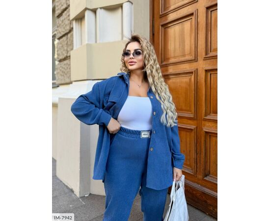 Костюм жіночий двійка штани та сорочка великі розміри р.50-52;54-56;58-60 (6кол.) "VIKA" купити недорого від прямого постачальника, зображення 6