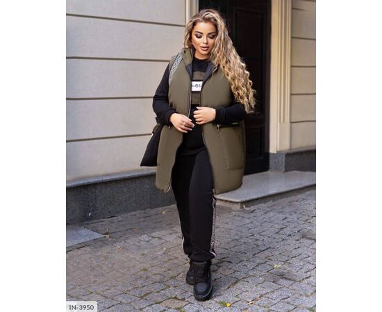 Костюм тройка и сумка р.48-50;52-54;56-58;60-62;56-68 "VIKA" купить недорого от прямого поставщика, изображение 16 Фотография Костюм тройка и сумка р.48-50;52-54;56-58;60-62;56-68 "VIKA" купить недорого от прямого поставщика, изображение 16