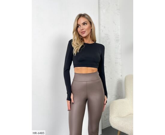 Лосины женские эко-кожа р.42;44;46;48 (3цв) "ANNABELLE" купить недорого от прямого поставщика, изображение 4 Фотография Лосины женские эко-кожа р.42;44;46;48 (3цв) "ANNABELLE" купить недорого от прямого поставщика, изображение 4