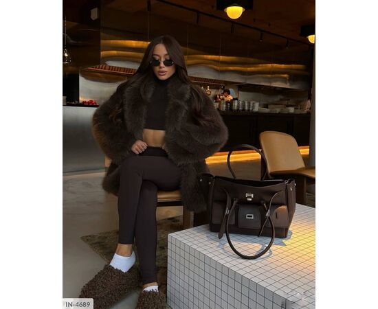 Фотография Шуба женская р.S;M;L (3цв) "ANNVER" купить недорого от прямого поставщика, изображение 19