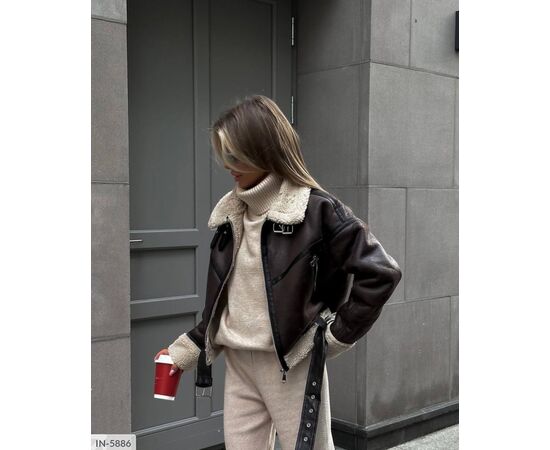 Жіноча дублянка р.S;M;L "ANNVER" купити недорого від прямого постачальника, зображення 2 Жіноча дублянка р.S;M;L "ANNVER" купити недорого від прямого постачальника, зображення 2