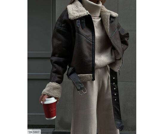 Жіноча дублянка р.S;M;L "ANNVER" купити недорого від прямого постачальника, зображення 3 Жіноча дублянка р.S;M;L "ANNVER" купити недорого від прямого постачальника, зображення 3