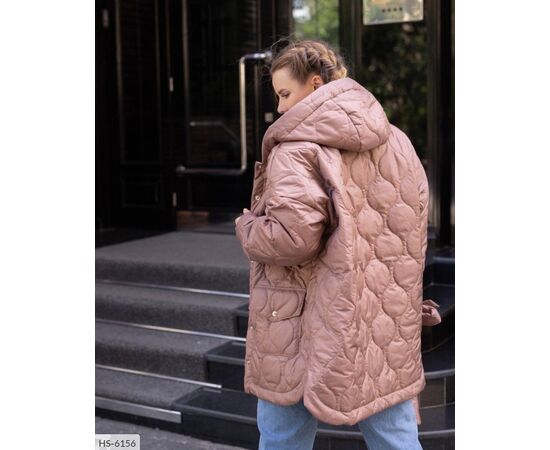 Жіноча куртка плащівка на синтипоні з капюшоном. р.50-52;54-56;58-60 (4кол.) "LETTI" купити недорого від прямого постачальника, зображення 2