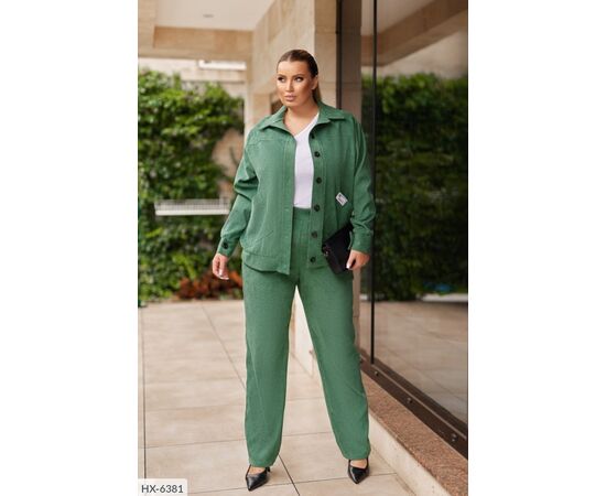 Спортивный костюм женский с накладными карманами большие размеры р.50-52;54-56;58-60;62-64 (7цв) "LETTI" купить недорого от прямого поставщика, изображение 8 Фотография Спортивный костюм женский с накладными карманами большие размеры р.50-52;54-56;58-60;62-64 (7цв) "LETTI" купить недорого от прямого поставщика, изображение 8