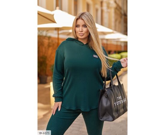 Костюм женский большие размеры с лосинами р.50-52;54-56;58-60;62-64 (6цв) "LETTI" купить недорого от прямого поставщика, изображение 3 Фотография Костюм женский большие размеры с лосинами р.50-52;54-56;58-60;62-64 (6цв) "LETTI" купить недорого от прямого поставщика, изображение 3