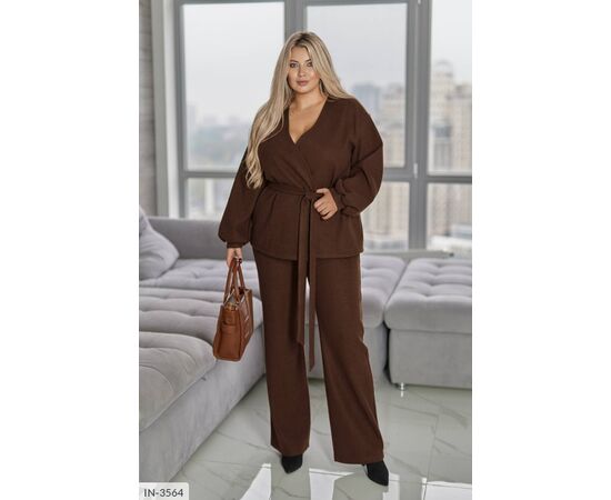 Женский ангоровый костюм (брюки с карманами) р.50-52;54-56;58-60;62-64 "LETTI" купить недорого от прямого поставщика, изображение 3 Фотография Женский ангоровый костюм (брюки с карманами) р.50-52;54-56;58-60;62-64 "LETTI" купить недорого от прямого поставщика, изображение 3