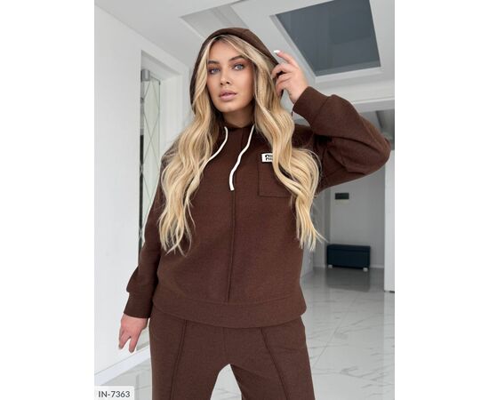 Женский прогулочный костюм со штанами большие размеры р.50-52;54-56;58-60;62-64 "LETTI" купить недорого от прямого поставщика, изображение 10 Фотография Женский прогулочный костюм со штанами большие размеры р.50-52;54-56;58-60;62-64 "LETTI" купить недорого от прямого поставщика, изображение 10