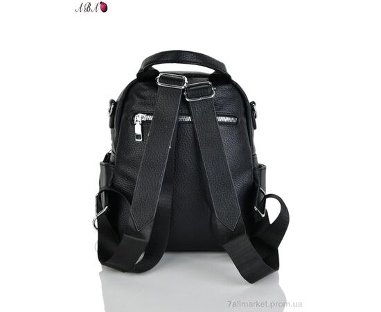 Рюкзак жіночий 9654 black 26*23*10 см, "Aba" недорого оптом від прямого постачальника, зображення 2 Рюкзак жіночий 9654 black 26*23*10 см, "Aba" недорого оптом від прямого постачальника, зображення 2