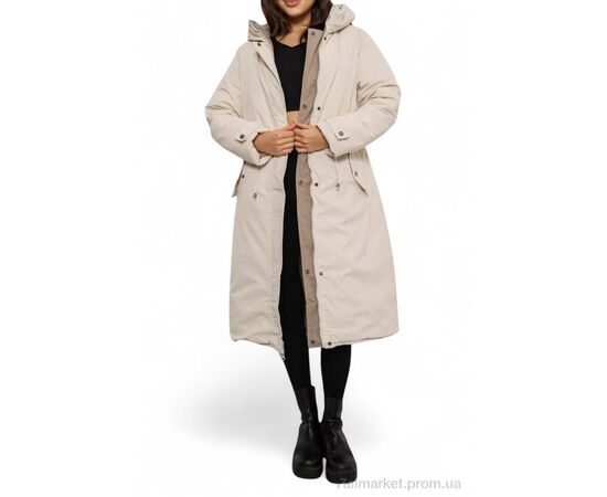 Куртка женская Зима 24115 т.бежевий (4 шт. р.сетка L-3XL) "Massmag" недорого оптом от прямого поставщика, изображение 2 Фотография Куртка женская Зима 24115 т.бежевий (4 шт. р.сетка L-3XL) "Massmag" недорого оптом от прямого поставщика, изображение 2